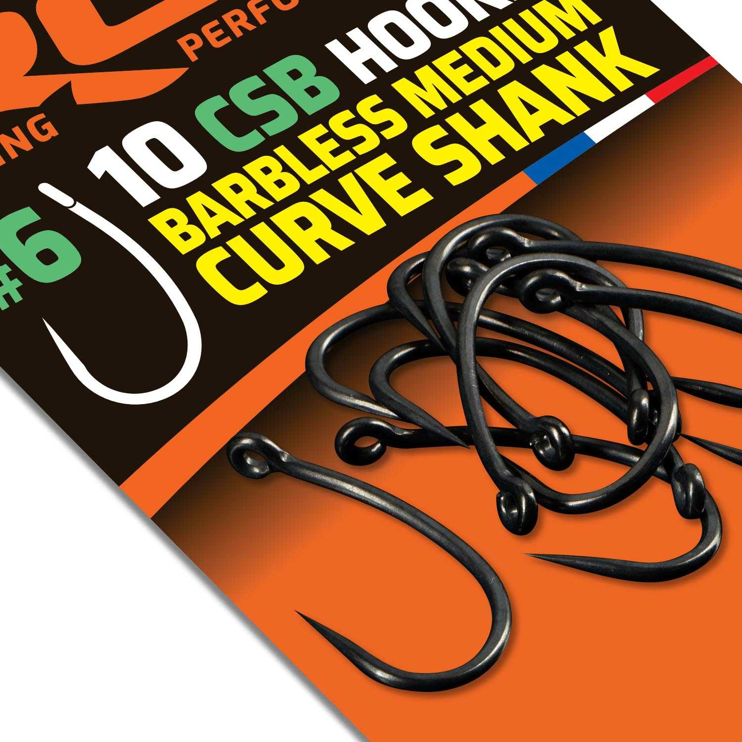 BARBLESS MEDIUM CURVE SHANK HOOKS